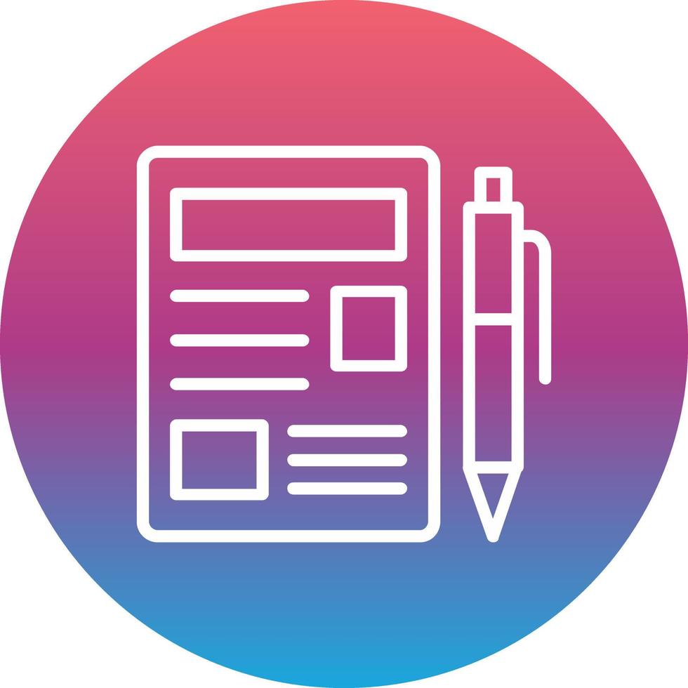 Blogger Vector Icon