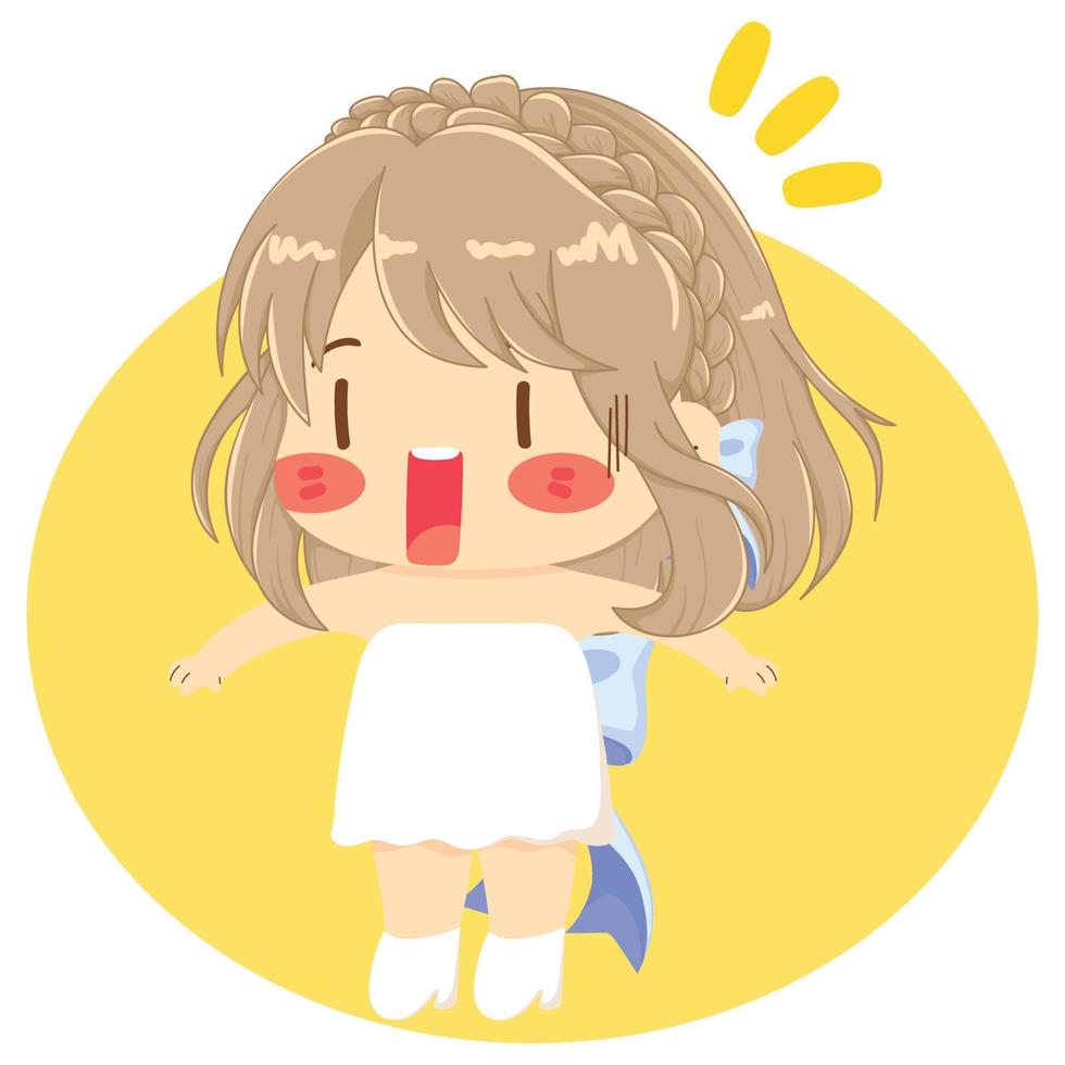 Shocked Girl Expression 3 vector