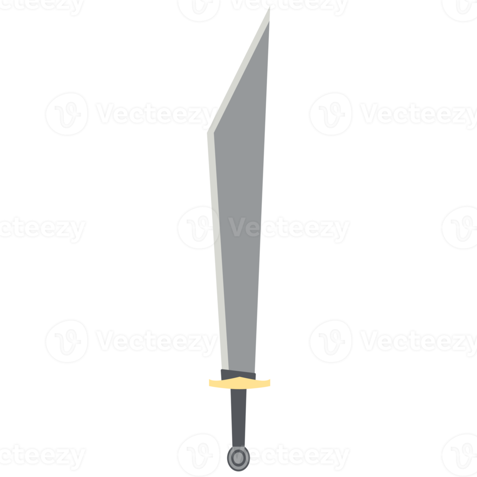 Dragon Slayer Sword Machete Two Handed One Side Sharp Classic Weapon png