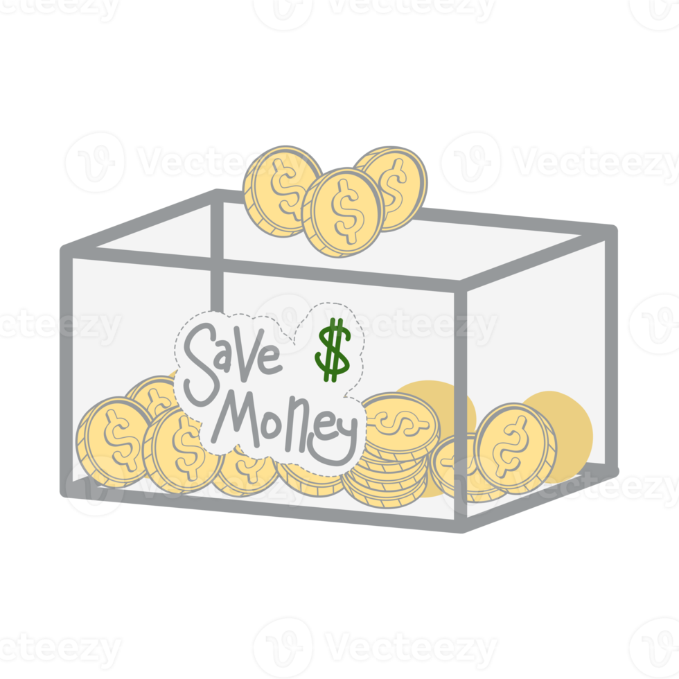 saving money save box and jar collection set png