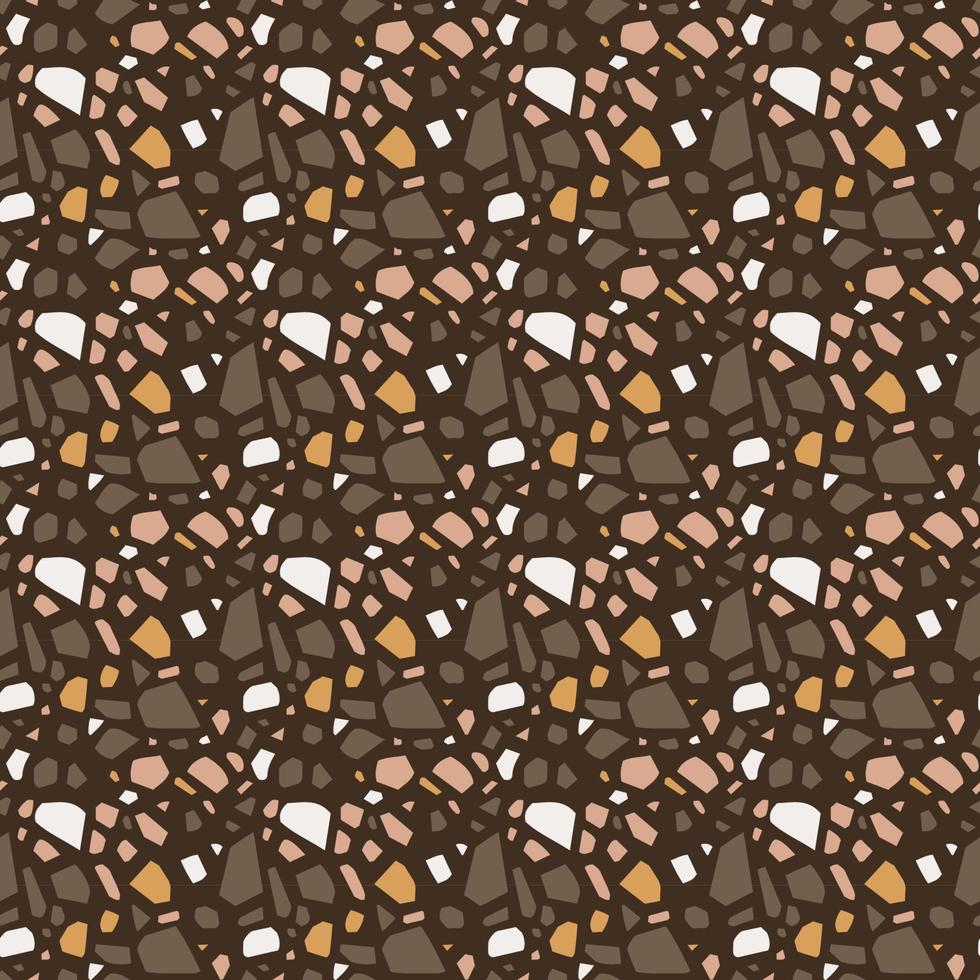 Terrazzo italian floor seamless pattern vector