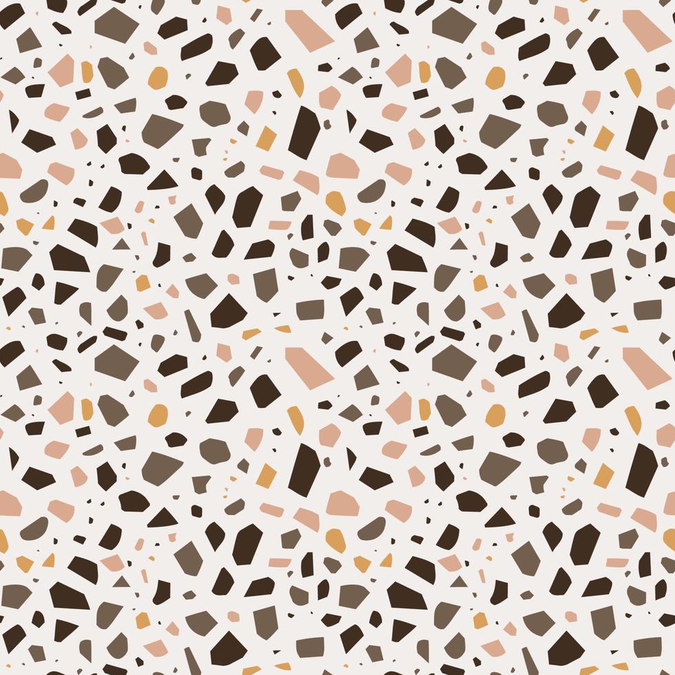 Terrazzo italian floor seamless pattern vector