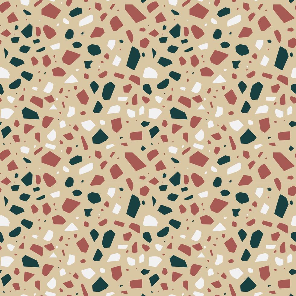 Terrazzo italian floor seamless pattern vector
