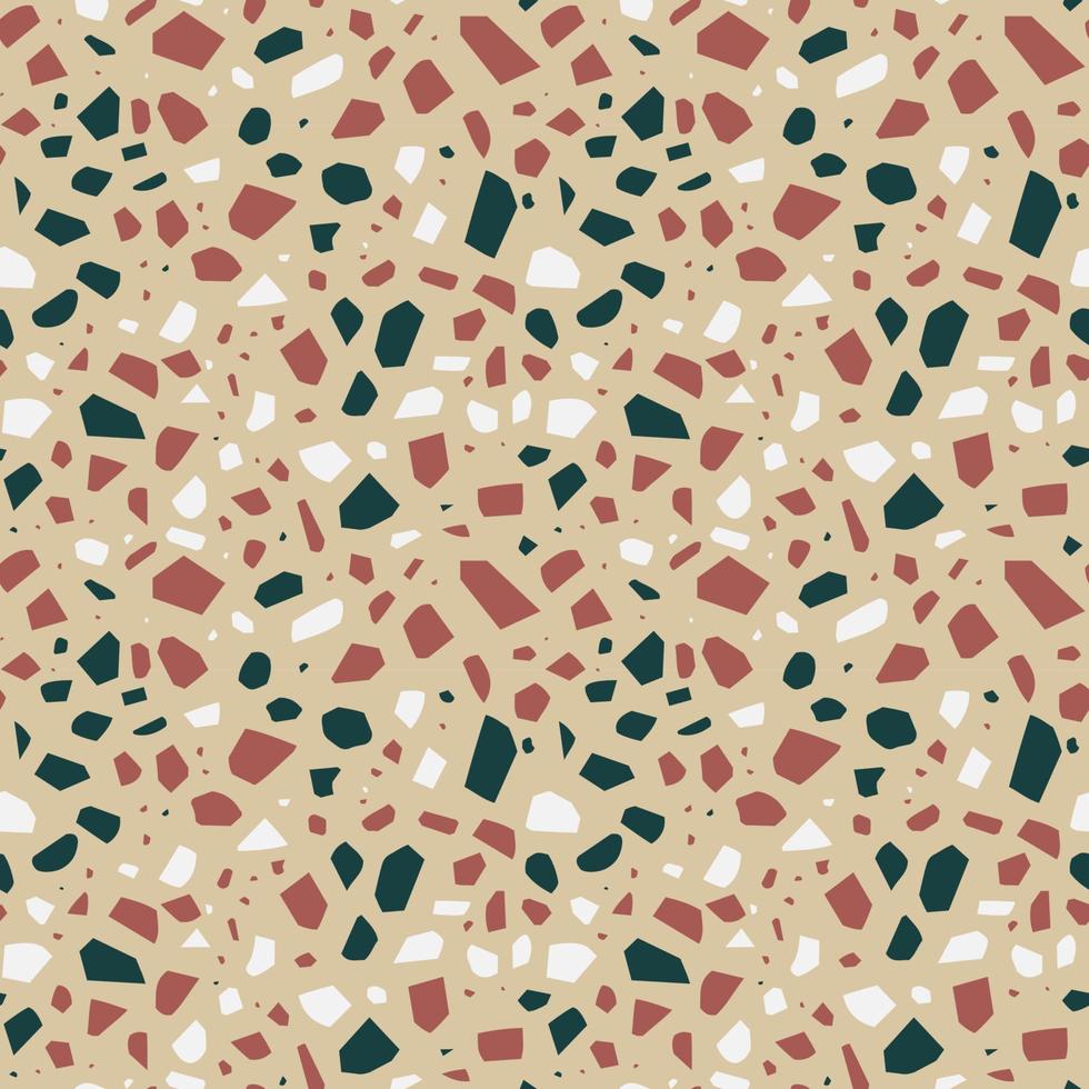 Terrazzo italian floor seamless pattern vector