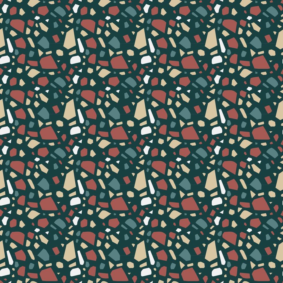 Terrazzo italian floor seamless pattern vector