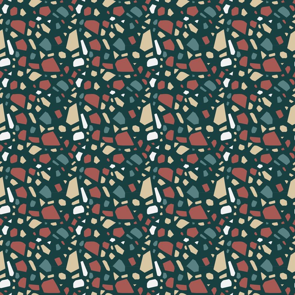 Terrazzo italian floor seamless pattern vector