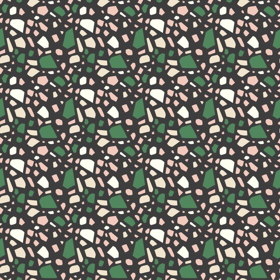 Terrazzo italian floor seamless pattern vector