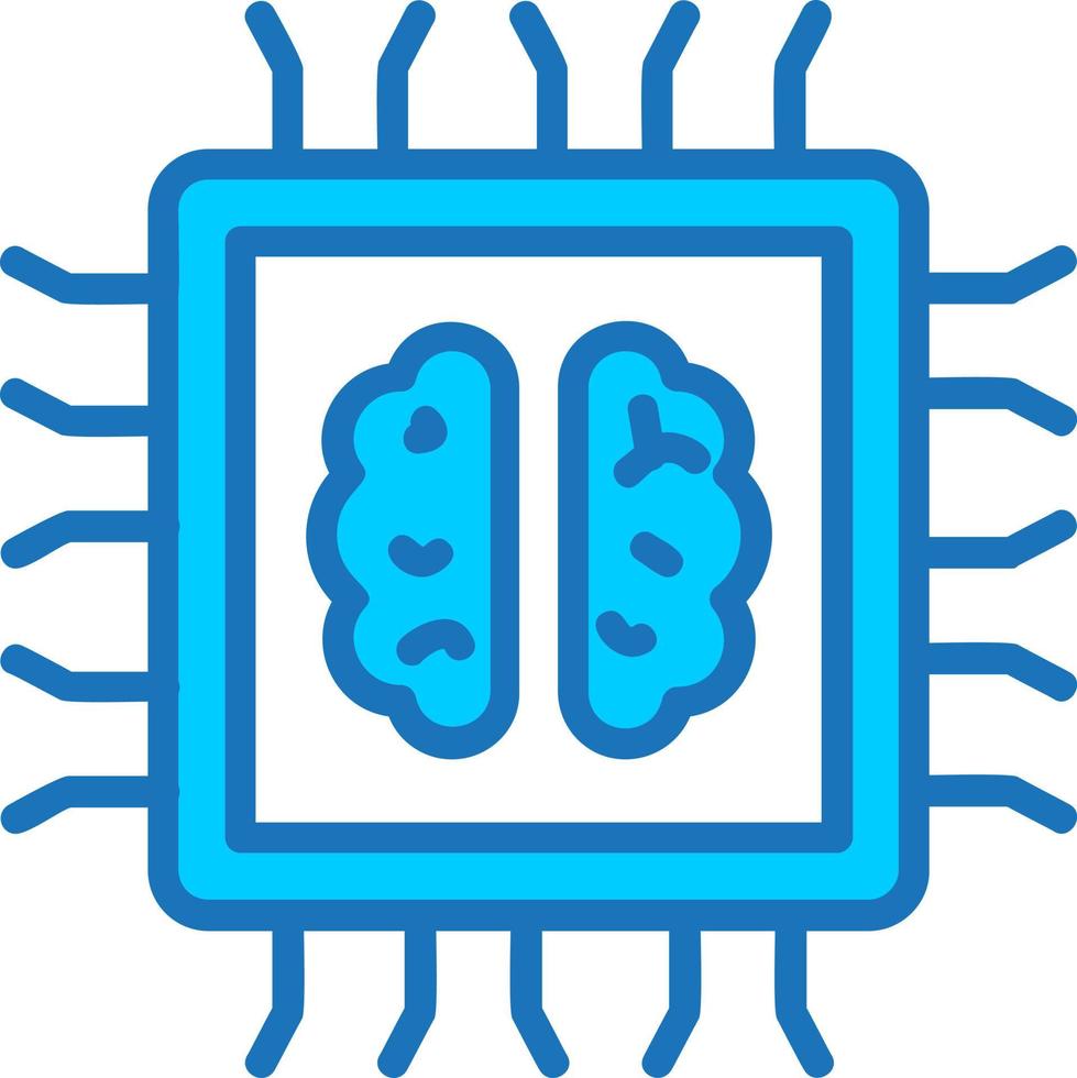 icono de vector de inteligencia artificial