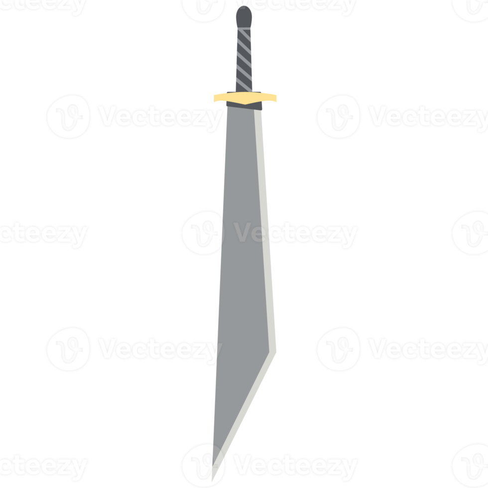 Dragon Slayer Sword Machete Two Handed One Side Sharp Classic Weapon png