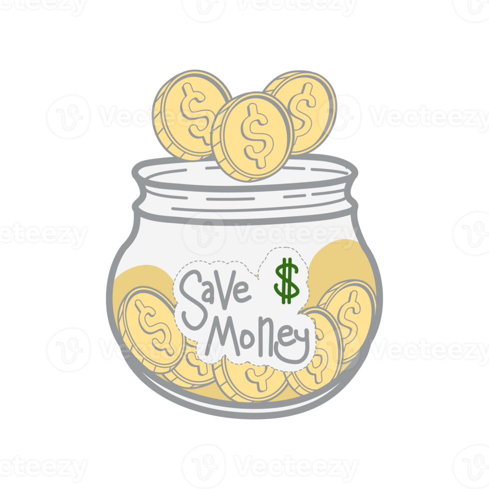 saving money save box and jar collection set png