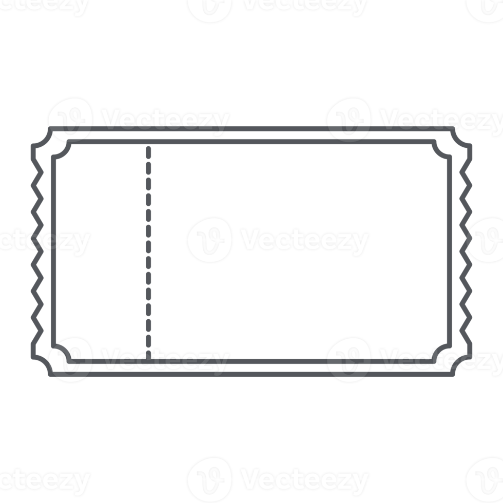 Sticker Ticket Bullet Journal Line Art png