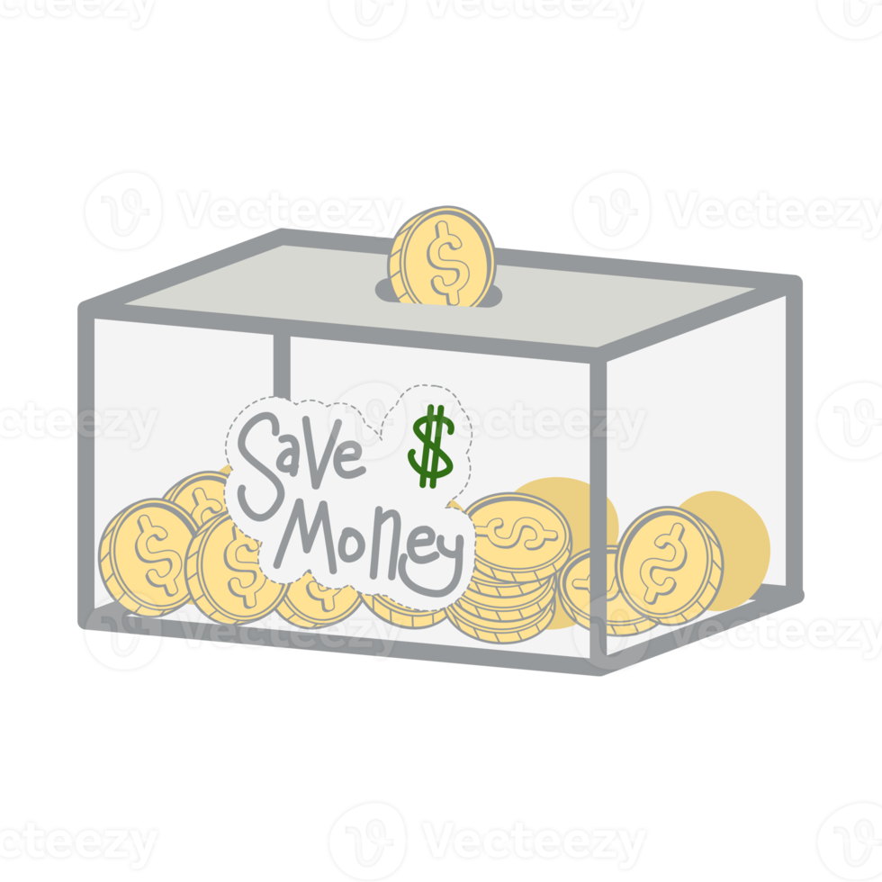 saving money save box and jar collection set png