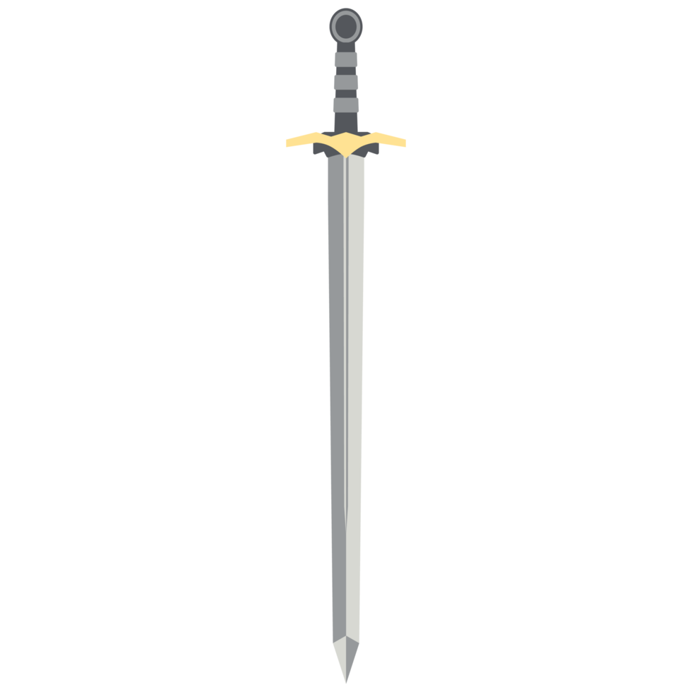 Sword Two Handed Two Side Sharp Swords Samurai Knight Weapon png