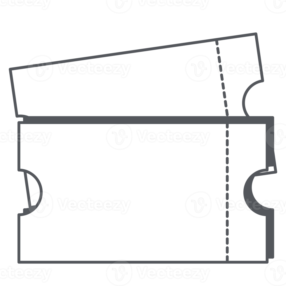 Sticker Ticket Bullet Journal Line Art png