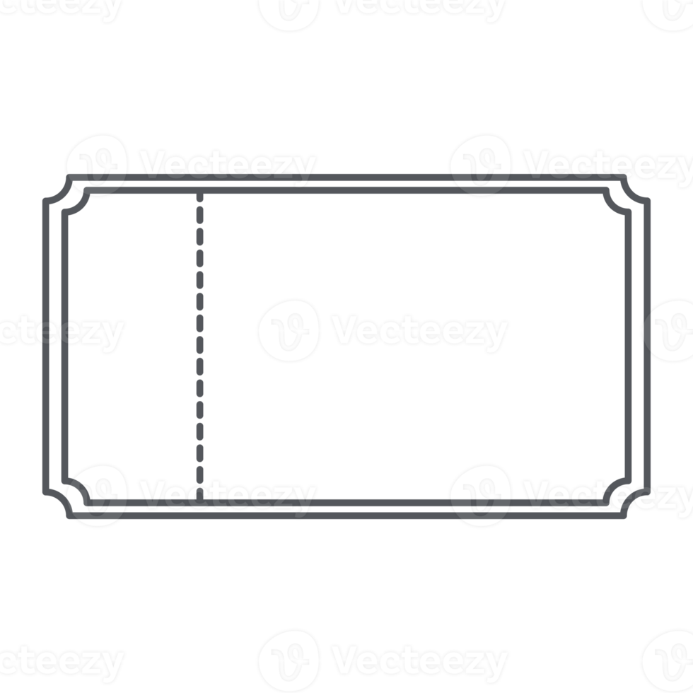 Sticker Ticket Bullet Journal Line Art png