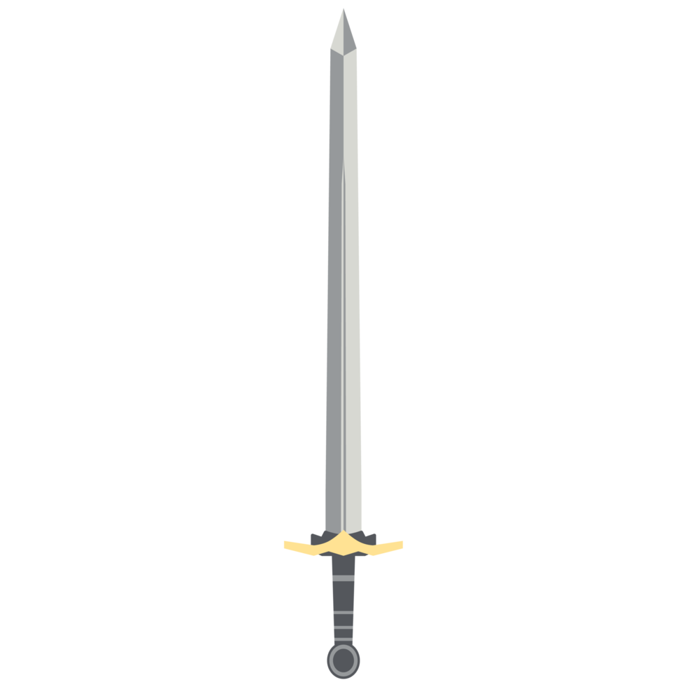 Sword Two Handed Two Side Sharp Swords Samurai Knight Weapon png