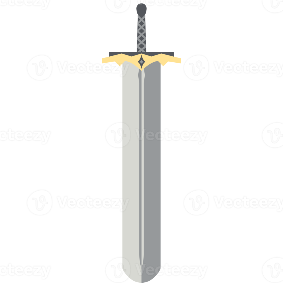 Big Knight Sword Two Handed Two Side Sharp Big Swords Warrior Weapon png