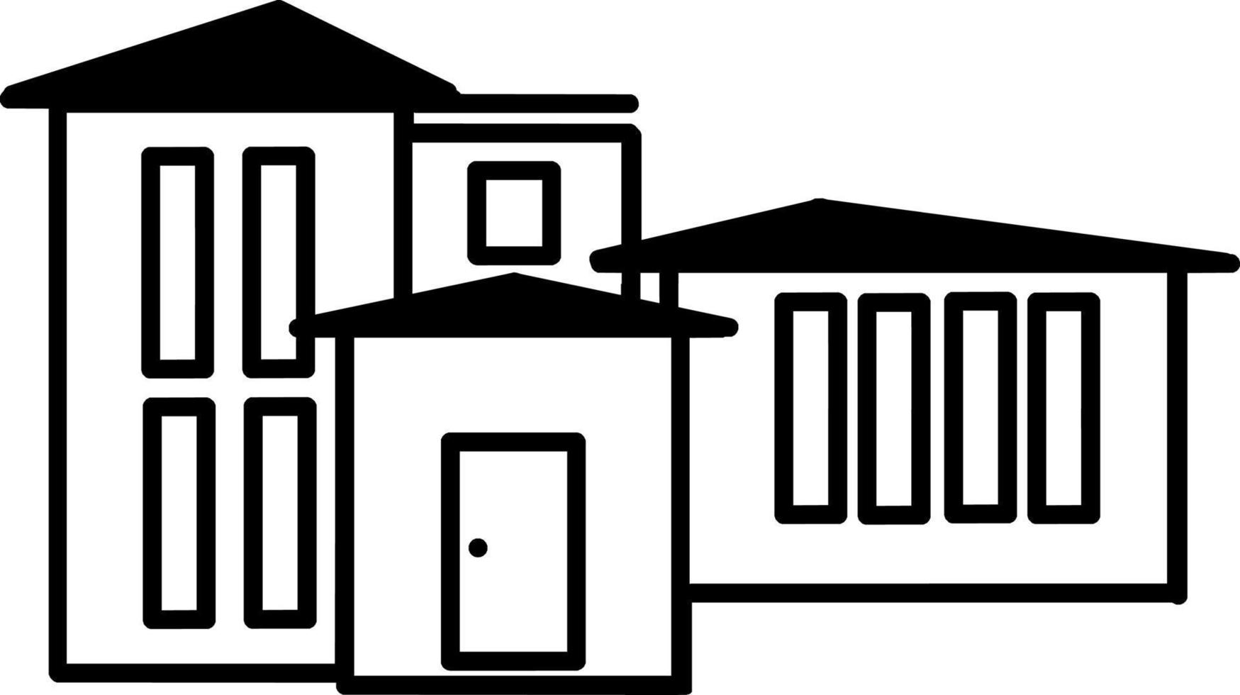 House Line Art vector