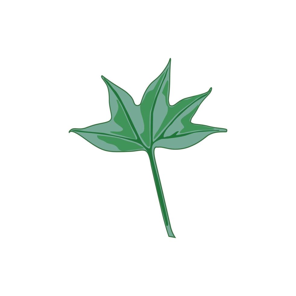 Abstract image illustration of a cannabis leaf vector