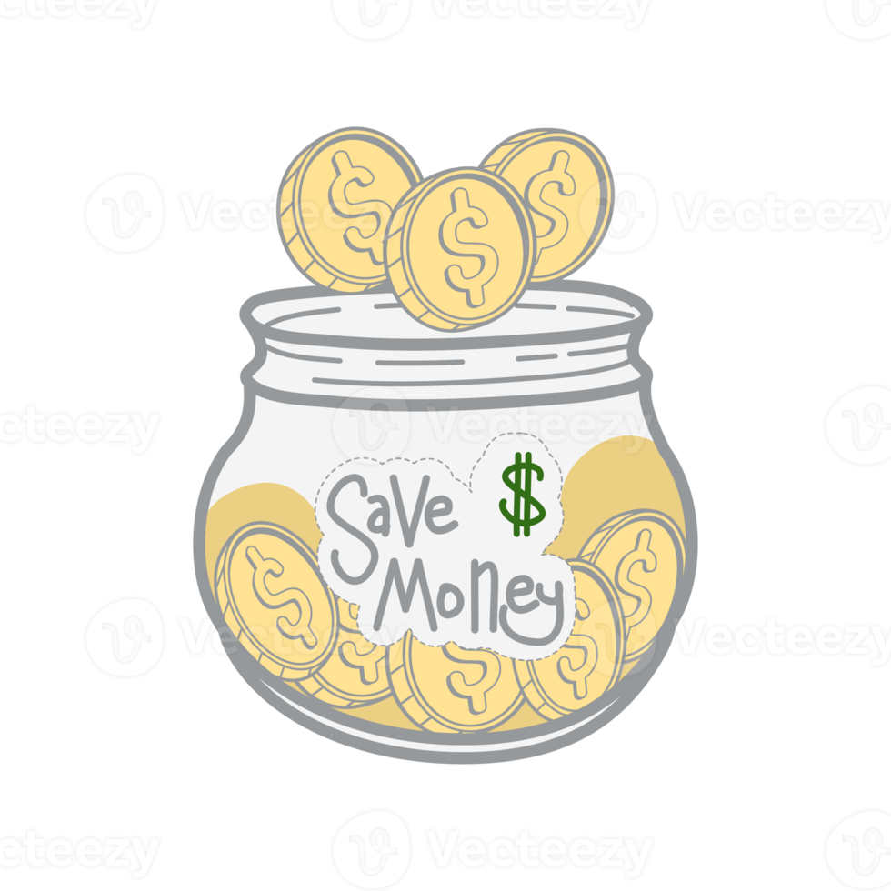 saving money save box and jar collection set png