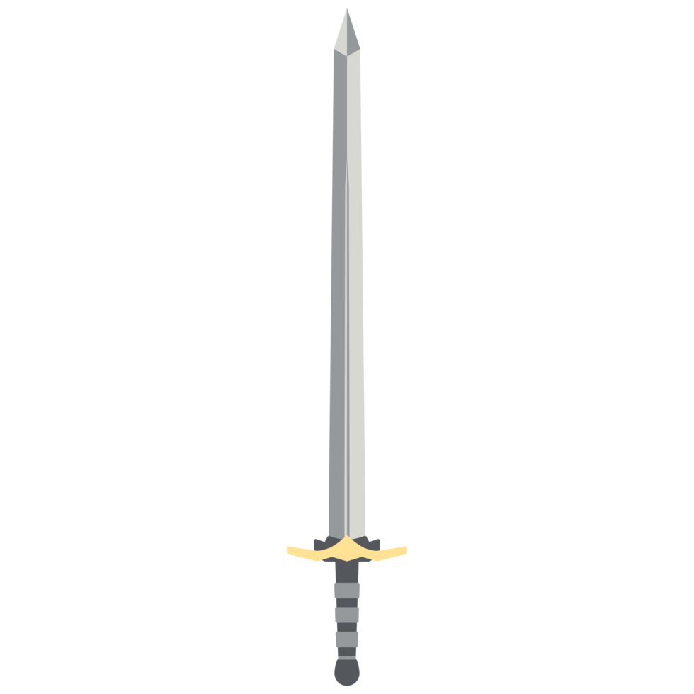 Sword Two Handed Two Side Sharp Swords Samurai Knight Weapon png