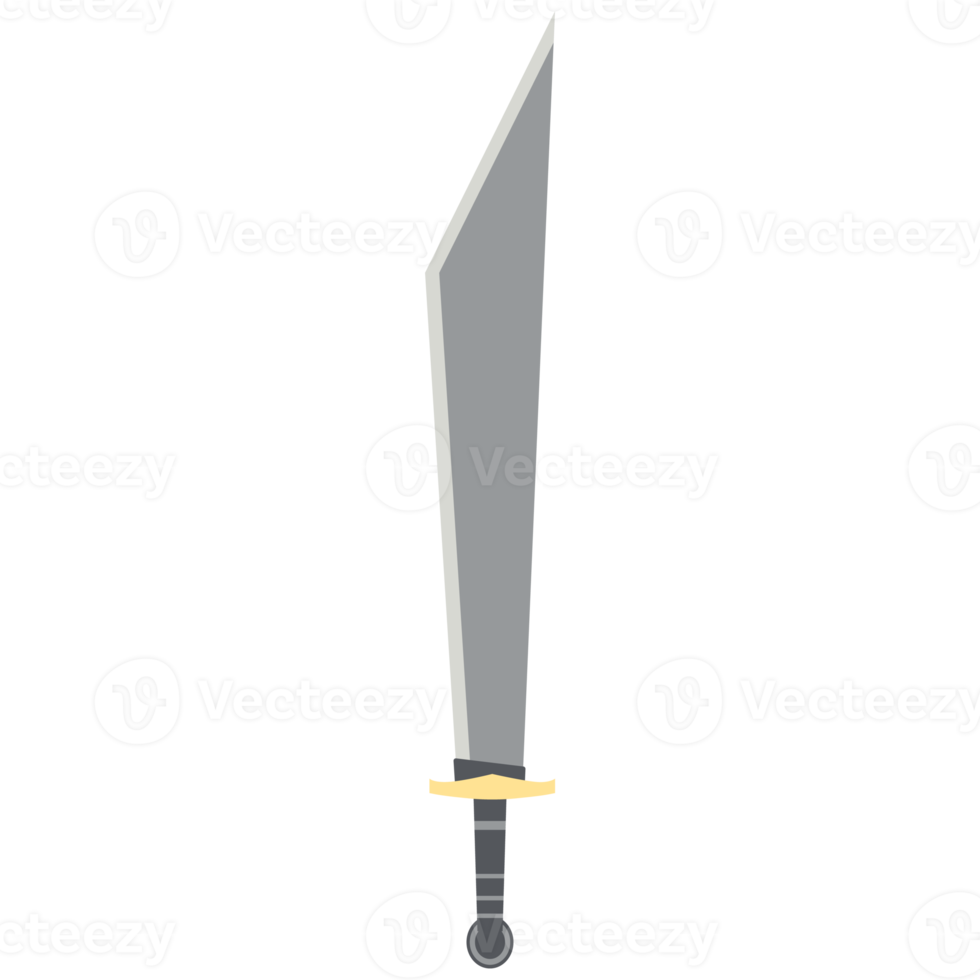 Dragon Slayer Sword Machete Two Handed One Side Sharp Classic Weapon png