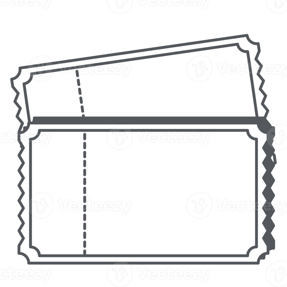 Sticker Ticket Bullet Journal Line Art png