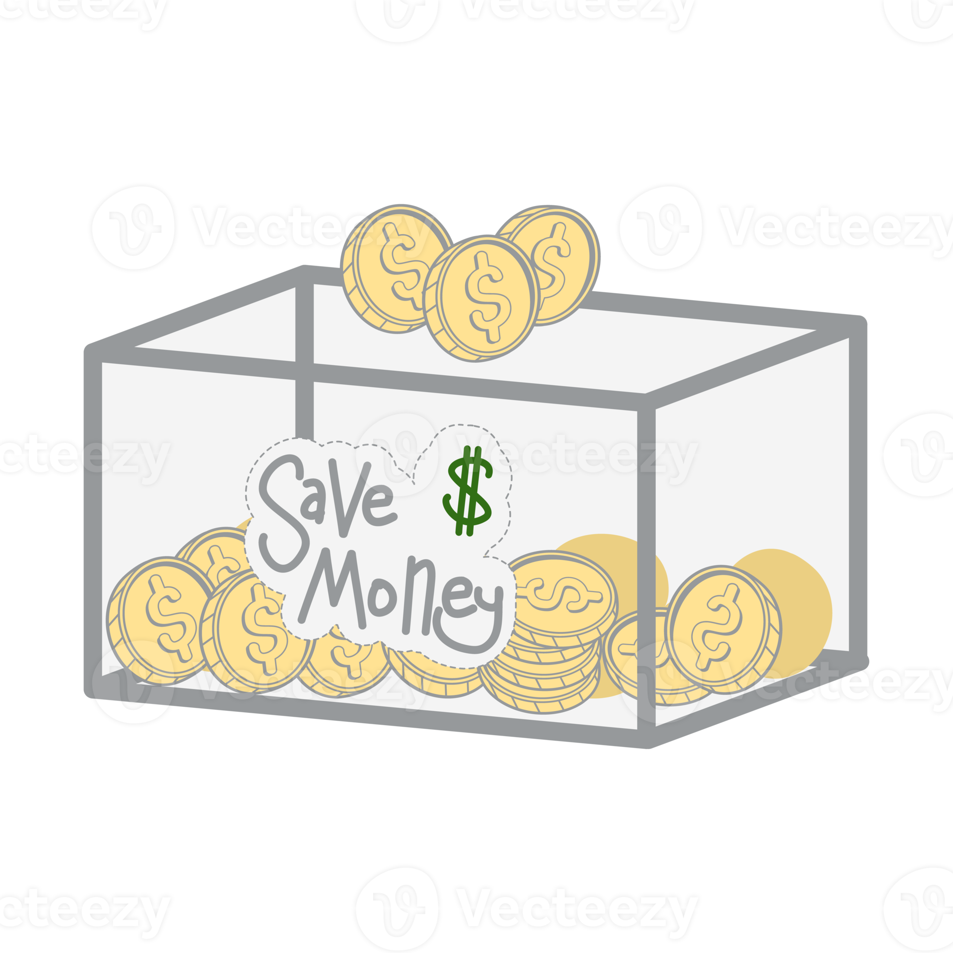 saving money save box and jar collection set 15440007 PNG