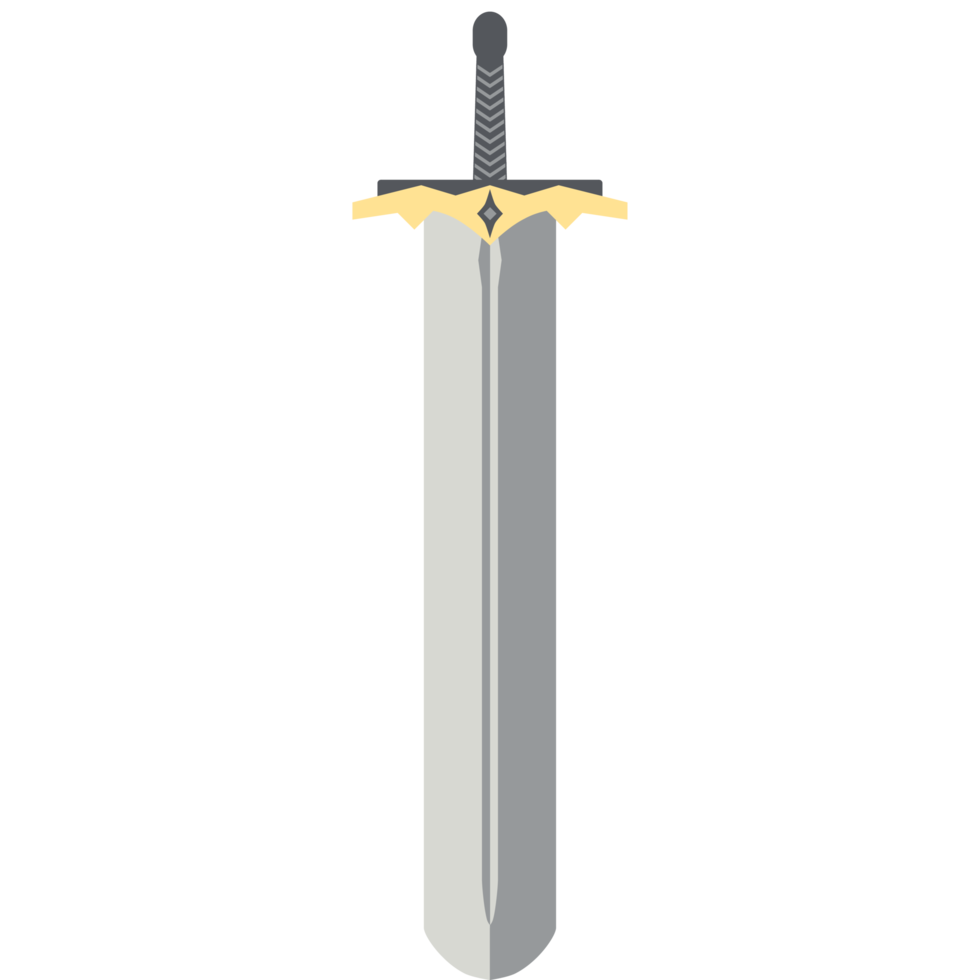 Big Knight Sword Two Handed Two Side Sharp Big Swords Warrior Weapon png