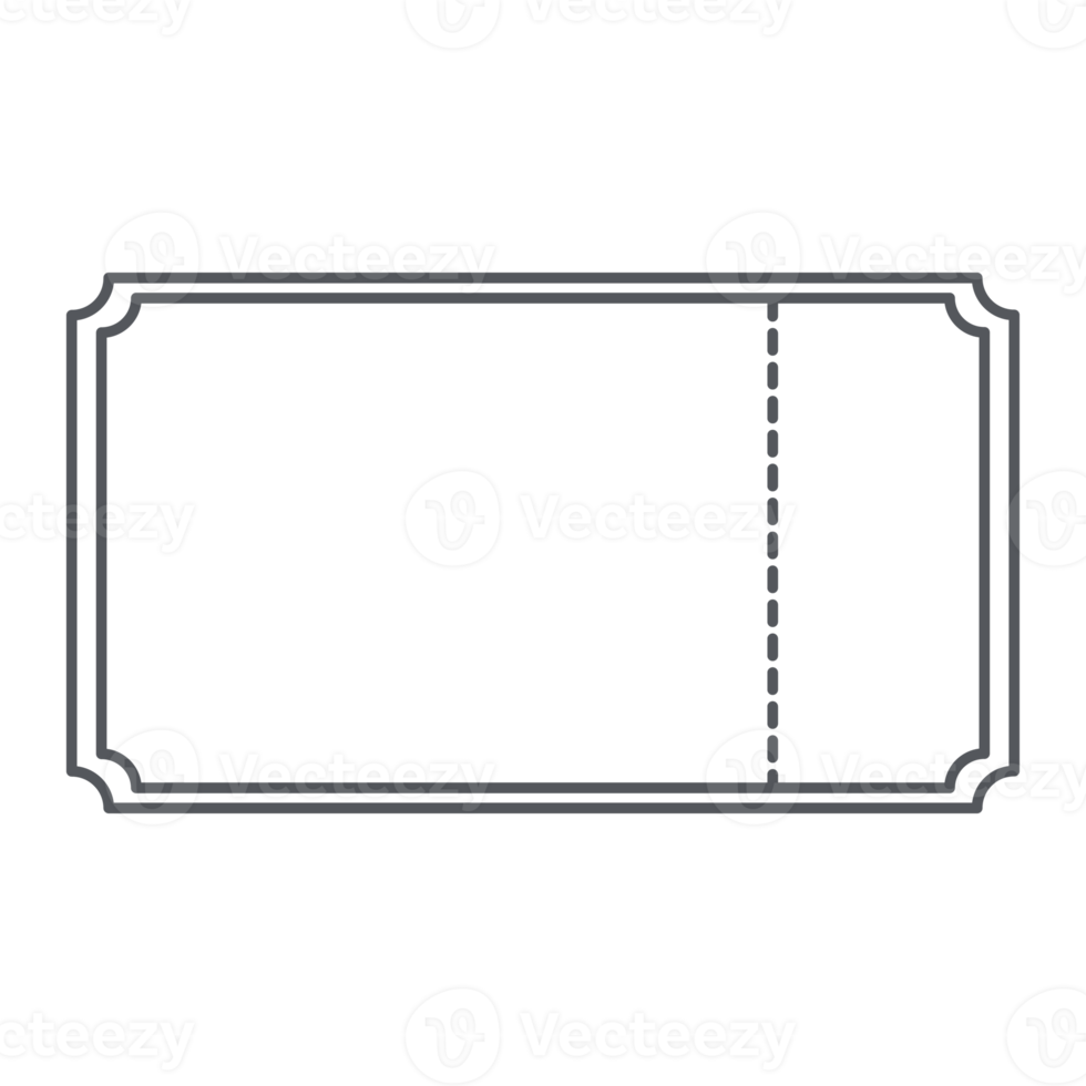 Sticker Ticket Bullet Journal Line Art png