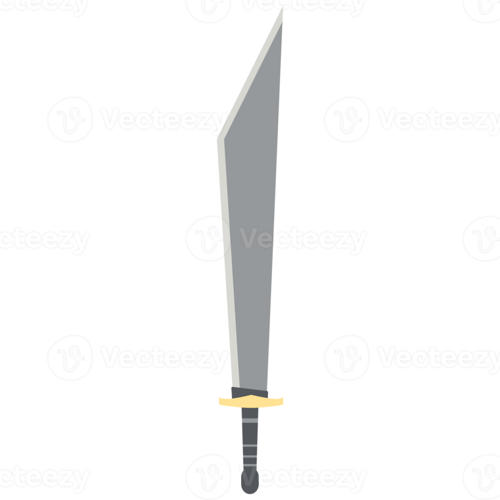 Dragon Slayer Sword Machete Two Handed One Side Sharp Classic Weapon png