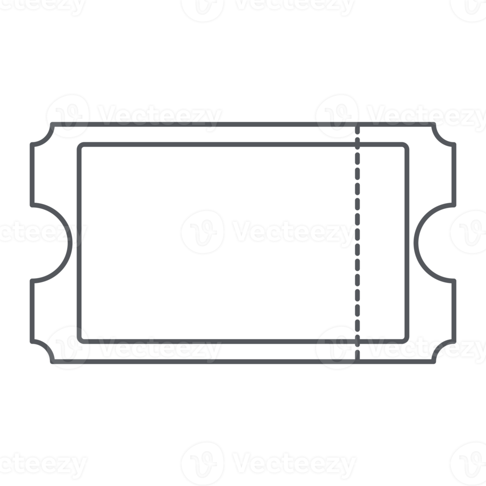 Sticker Ticket Bullet Journal Line Art png