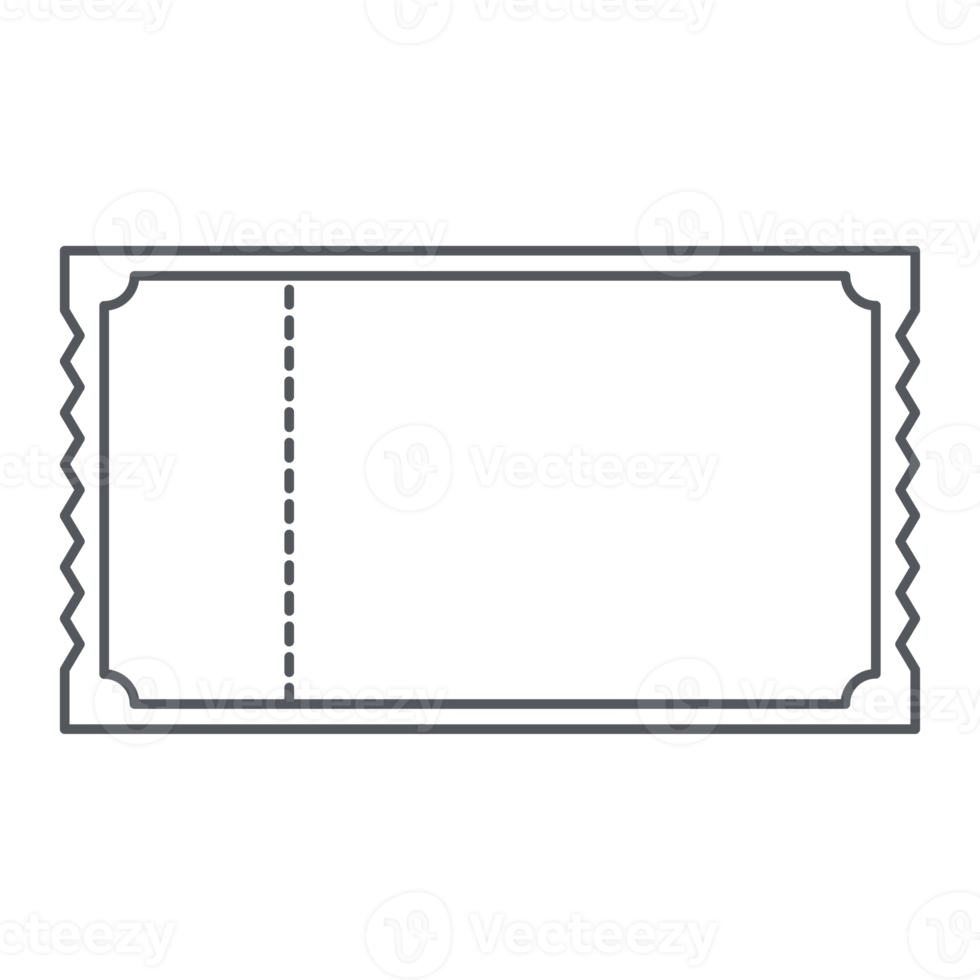 Sticker Ticket Bullet Journal Line Art png