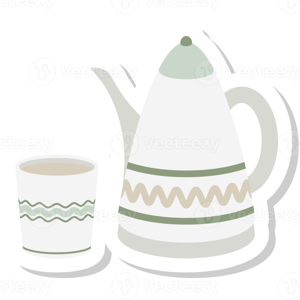 esthetisch sticker winter hygge element verzameling reeks png