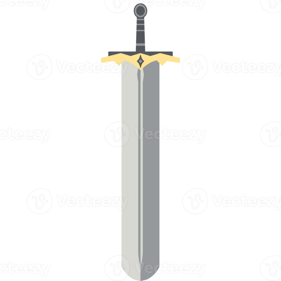 Big Knight Sword Two Handed Two Side Sharp Big Swords Warrior Weapon png