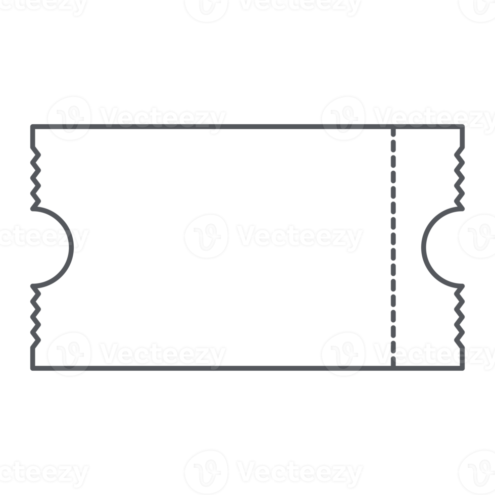 Sticker Ticket Bullet Journal Line Art png