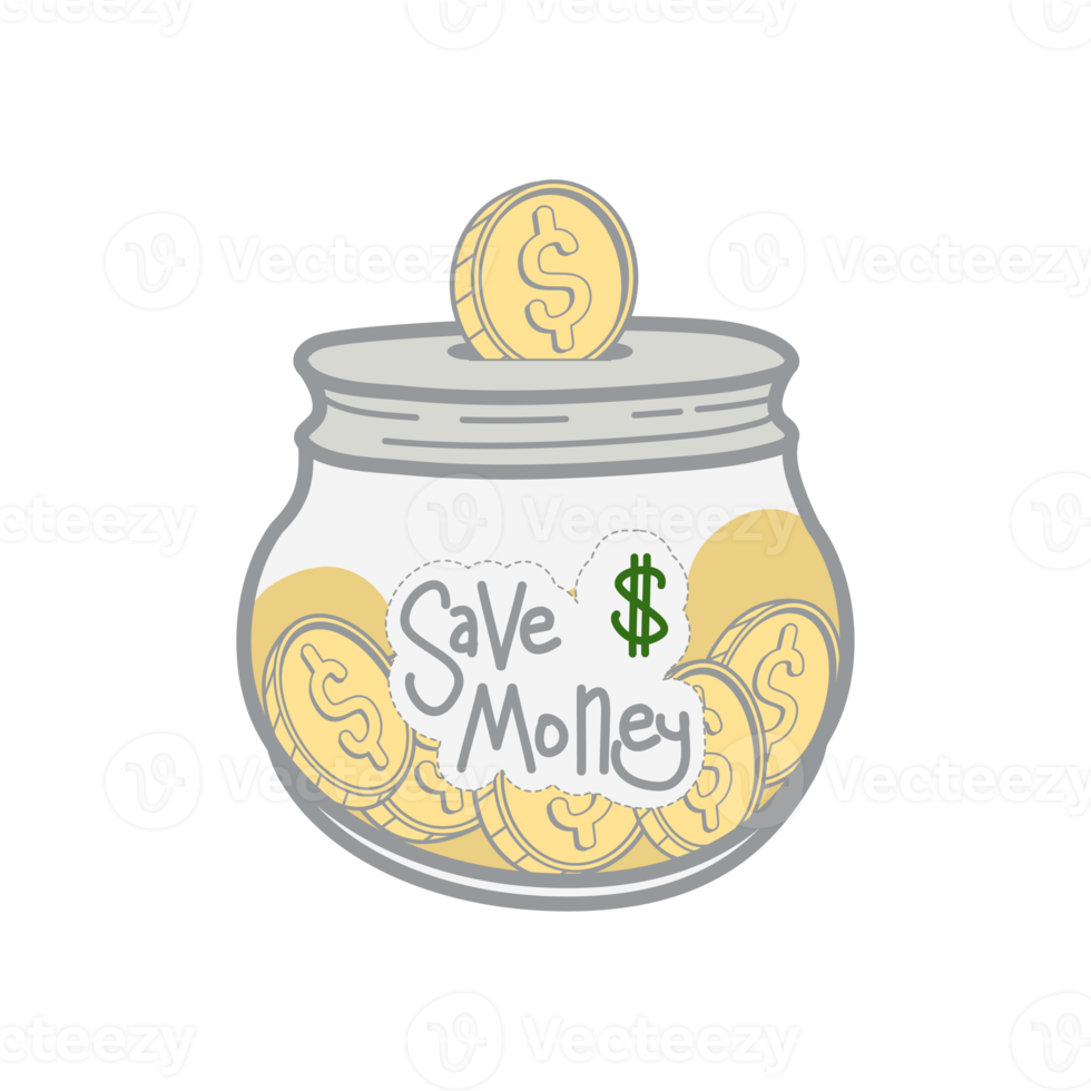 saving money save box and jar collection set png