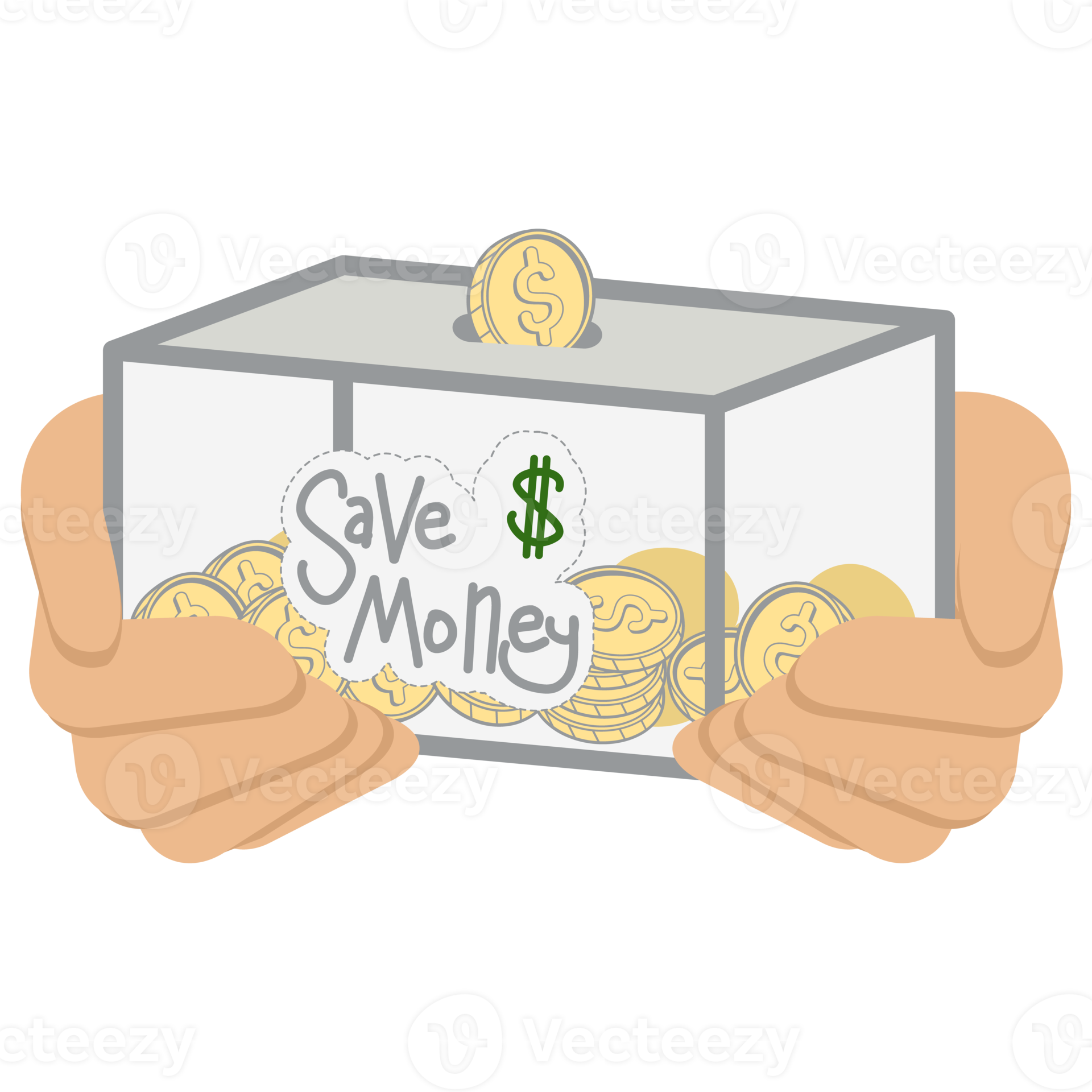 saving money save box and jar collection set 15441059 PNG