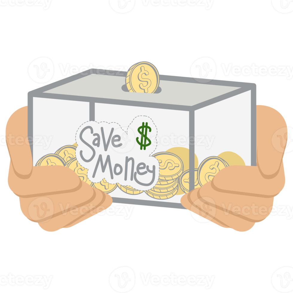 saving money save box and jar collection set png
