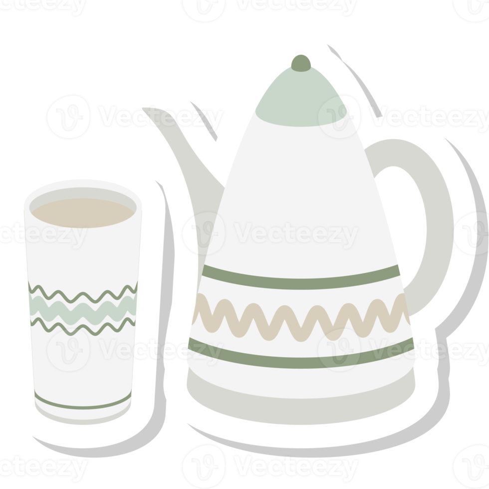 aesthetic sticker winter hygge element collection set png