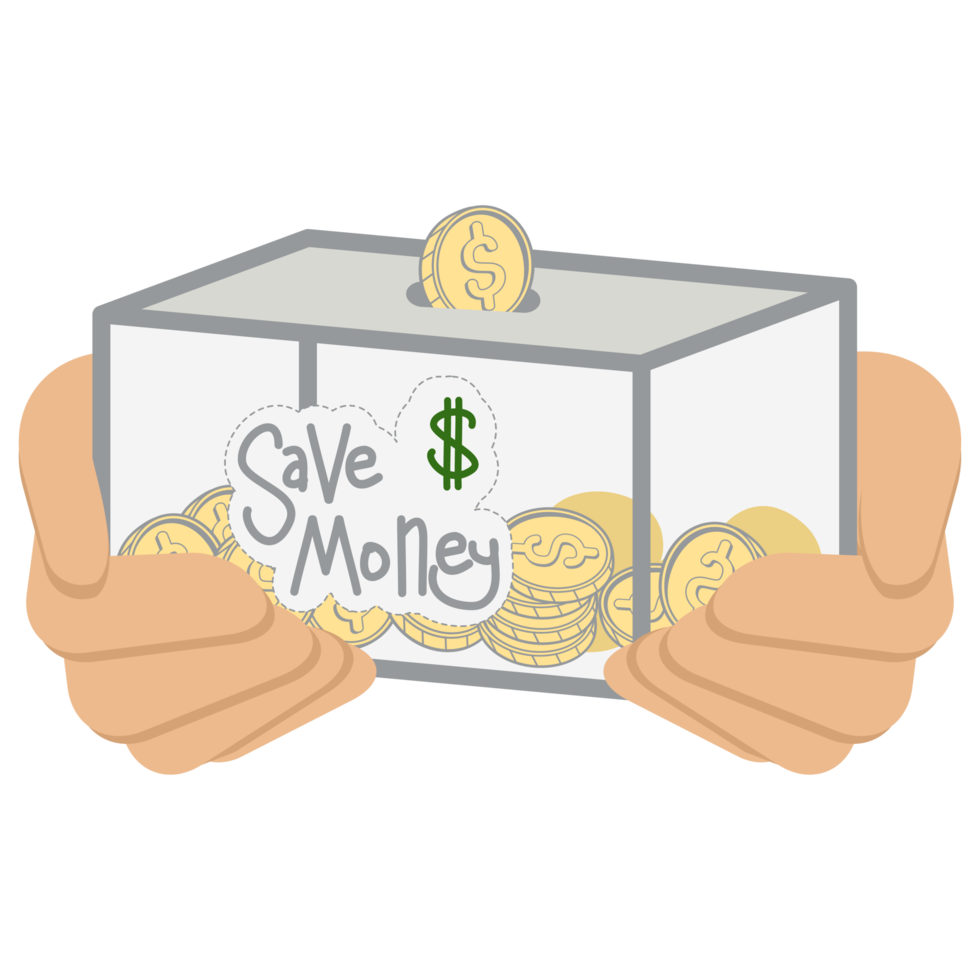 saving money save box and jar collection set png