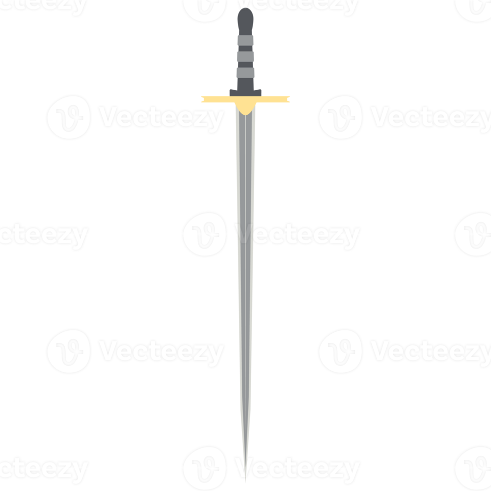 Needle Sword One Handed Two Side Sharp Classic Weapon png