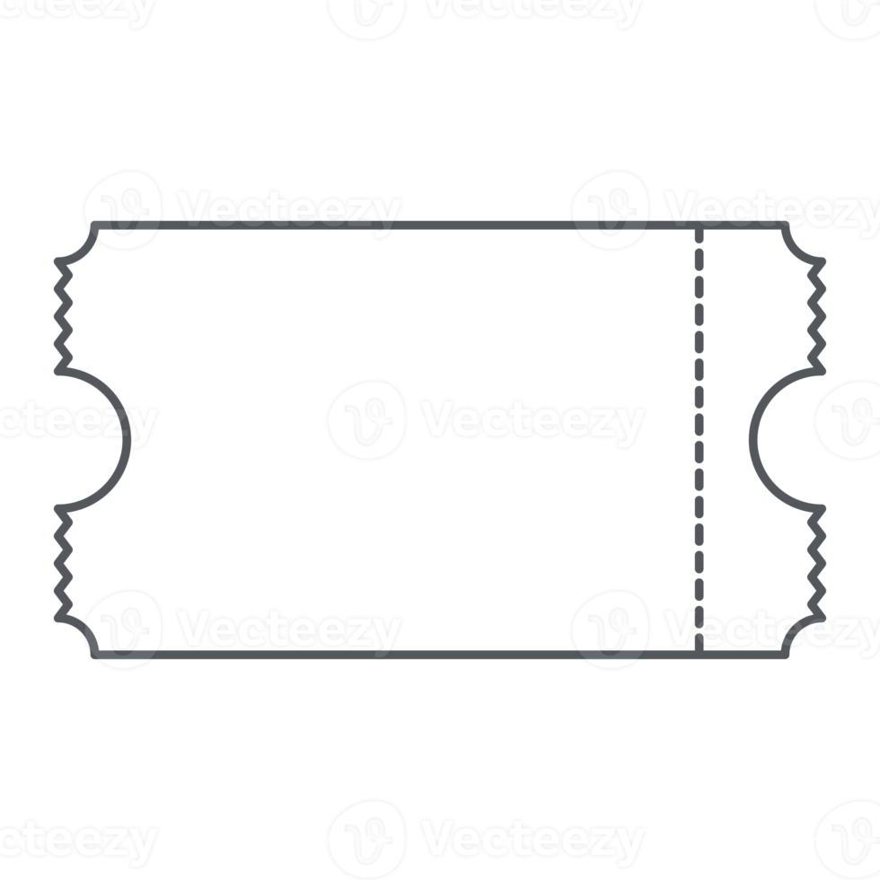 Sticker Ticket Bullet Journal Line Art png