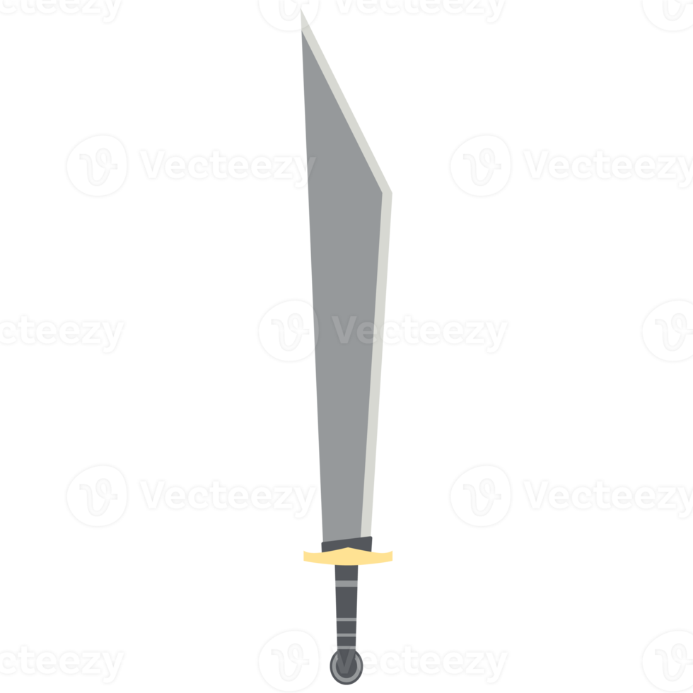 Dragon Slayer Sword Machete Two Handed One Side Sharp Classic Weapon png