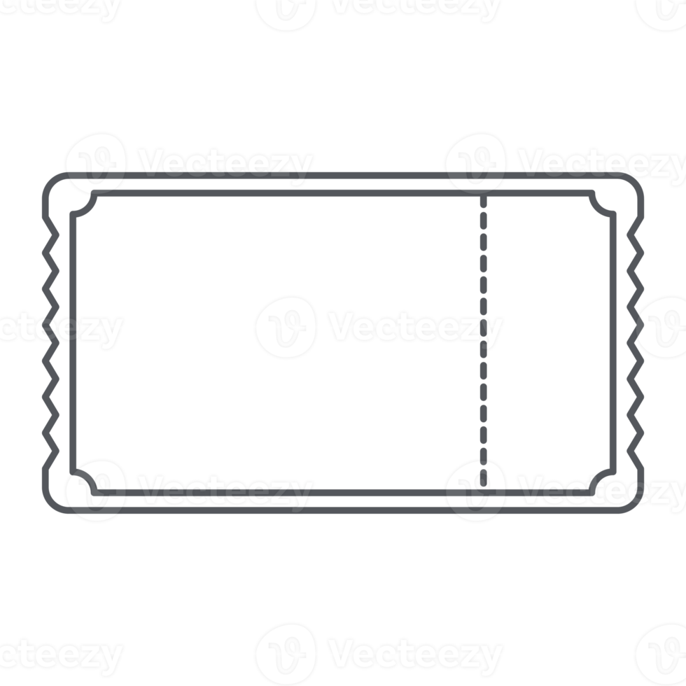 Sticker Ticket Bullet Journal Line Art png