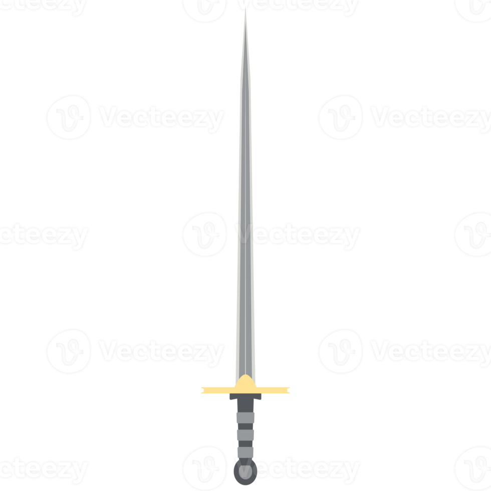 épée à aiguille une main deux côtés tranchant arme classique png