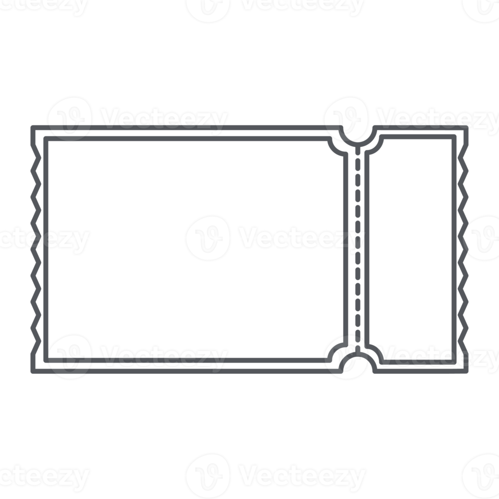 Sticker Ticket Bullet Journal Line Art png