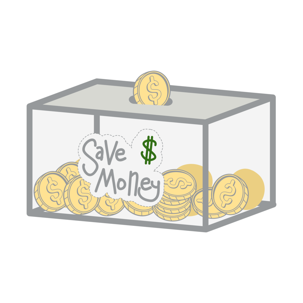 saving money save box and jar collection set png