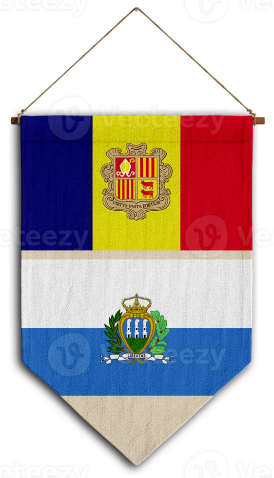 flag relation country hanging fabric travel immigration consultancy visa transparent andorra sanmarino png
