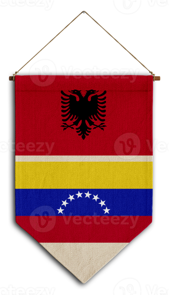 vlag relatie land hangende kleding stof reizen immigratie advies Visa transparant Venezuela Albanië png